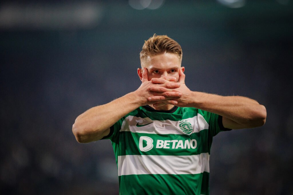 Viktor Gyökeres célébration Sporting