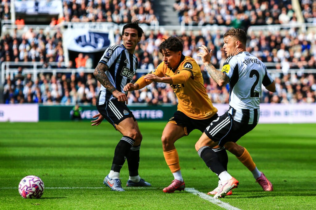 Rodrigo Gomes Wolverhampton dribble percussion