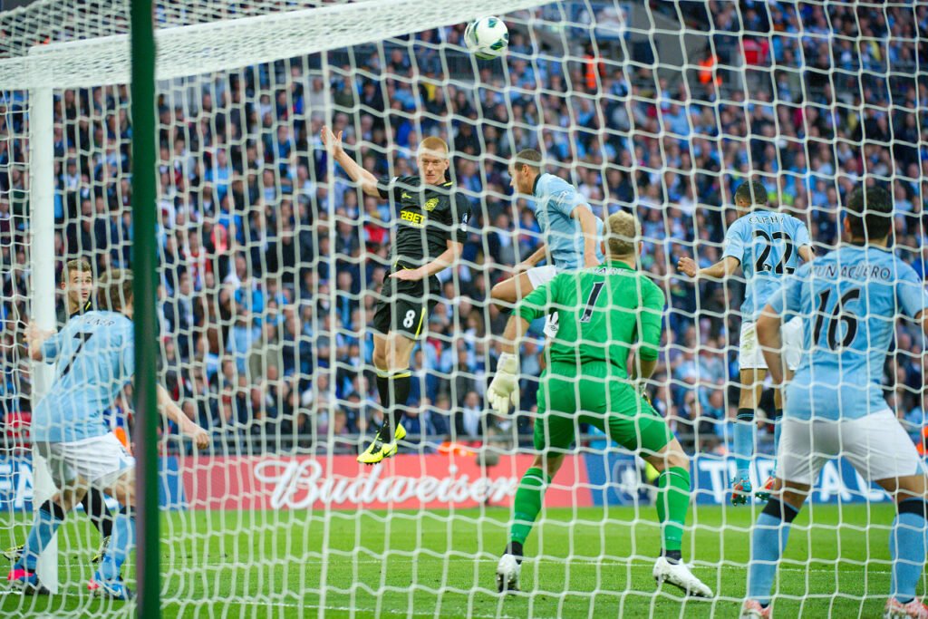 But de Ben Watson en finale de FA Cup pour Wigan contre Manchester City