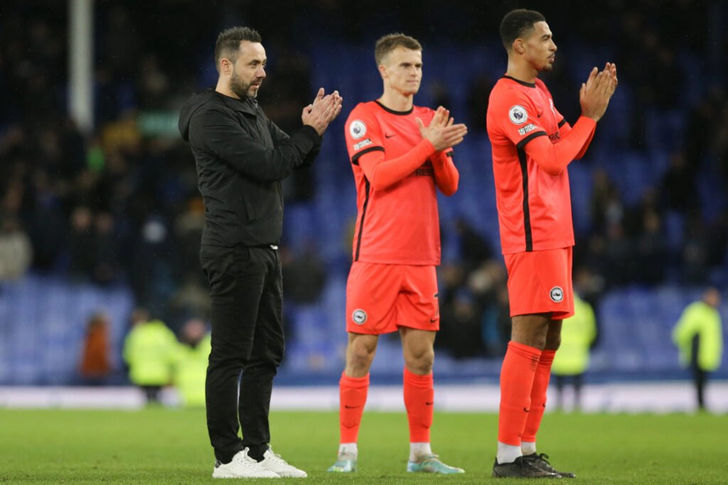 Roberto De Zerbi après un match de Premier League avec Brighton