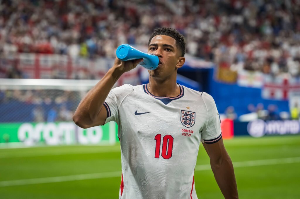 Jude Bellingham lors du 16e finale de la Coupe du monde 2026 entre l'Angleterre et la République Démocratique du Congo
